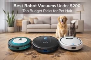 Read more about the article Best Robot Vacuum Under $200 (2026) — Budget Pick for Pet Hair