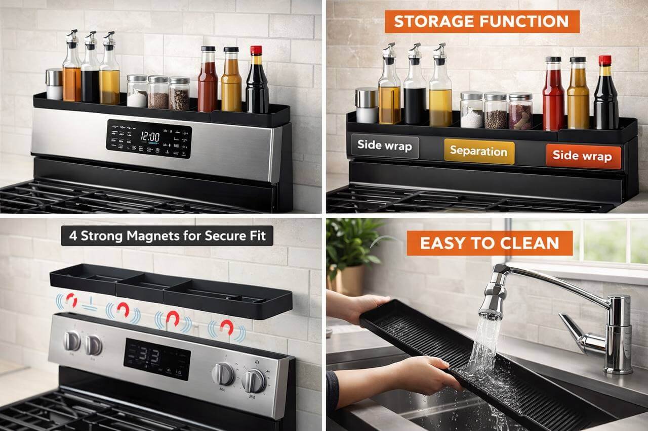 You are currently viewing Magnetic Stove Top Shelf: 5 Best Magnetic Stove Top Shelves for Small Kitchen