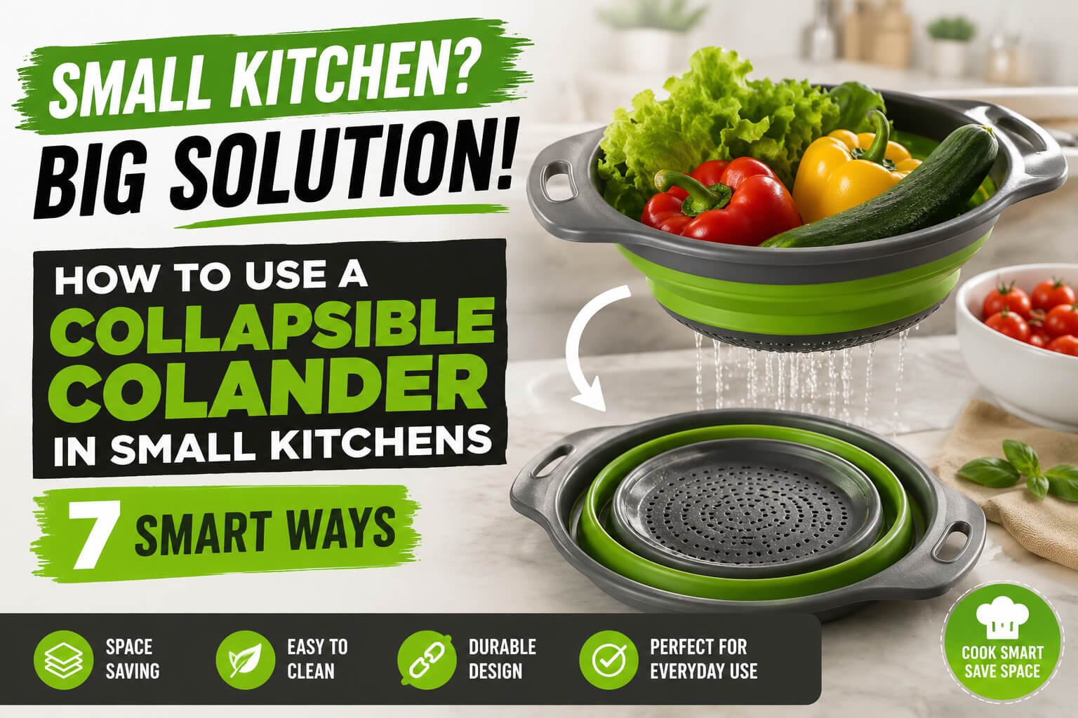 You are currently viewing How to Use a Collapsible Colander in Small Kitchens: 7 easy Ways