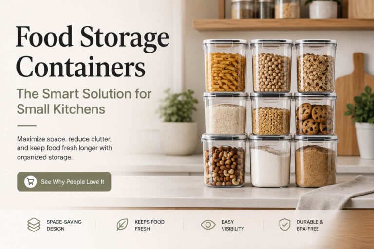 food storage containers for small kitchens on modern kitchen counter